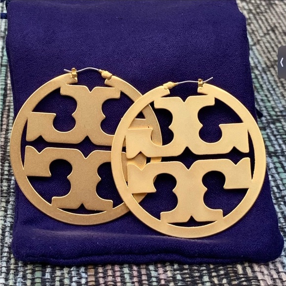 NWOT Tory Burch Miller Hoop Earring - Picture 5 of 6